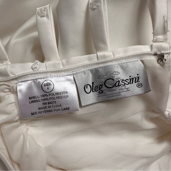 Oleg Cassini Embroidered Wedding Dress - Picture 13 of 16